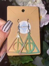 Load image into Gallery viewer, DEADTHLY HALLOWS SYMBOL EARRINGS
