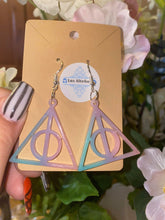 Load image into Gallery viewer, DEADTHLY HALLOWS SYMBOL EARRINGS
