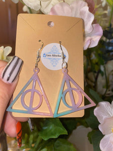 DEADTHLY HALLOWS SYMBOL EARRINGS