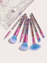 Load image into Gallery viewer, 7pcs GLITTER BRUSHES WITH BAG
