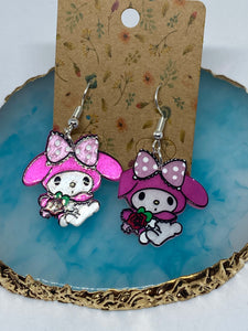 MY MELODY & HELLO KITTY EARRINGS