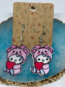 MY MELODY & HELLO KITTY EARRINGS